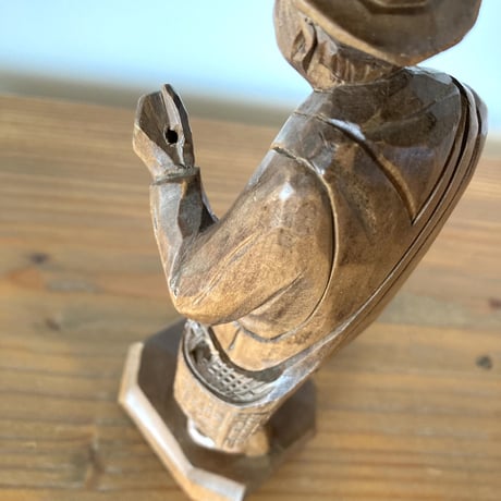 CARON Wood Carving ポール･エミール･キャロン 木彫り彫刻  ／Fishing