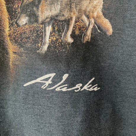 ALASKA BEAR MOOSE ベア ヘラジカ アニマル柄 動物柄 スウェット