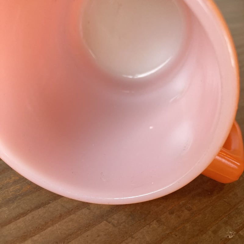 FIRE KING ANCHOR HOCKING ファイヤーキング スタッキングマグ ／橙 |