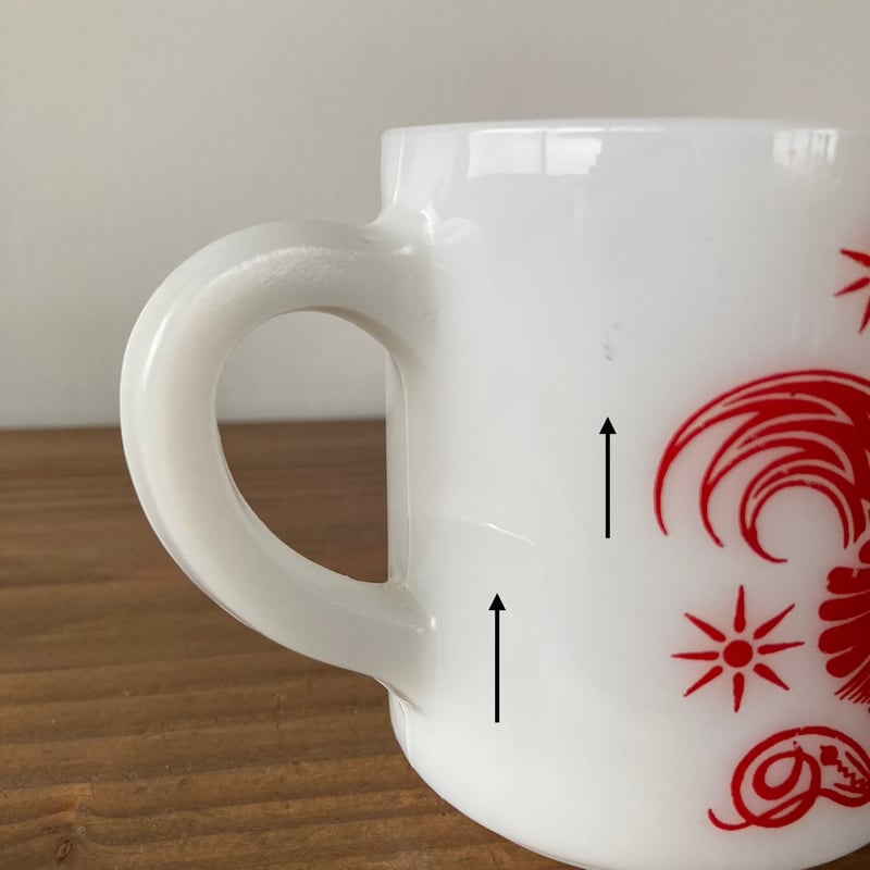 HAZEL ATLAS ヘーゼルアトラス レッドルースター マグカップ