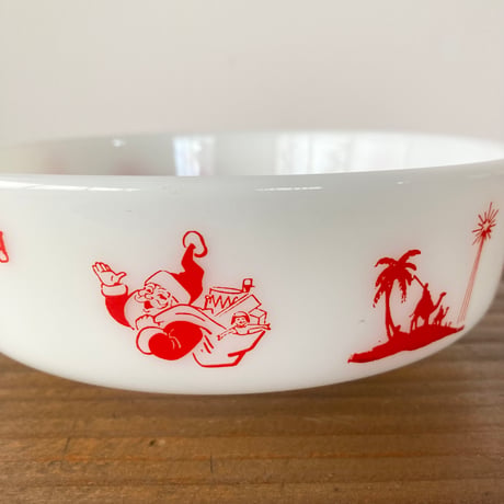 PYREX Merry Christmas オールドパイレックス メリークリスマス ボウル／クリスマスパーティー1964