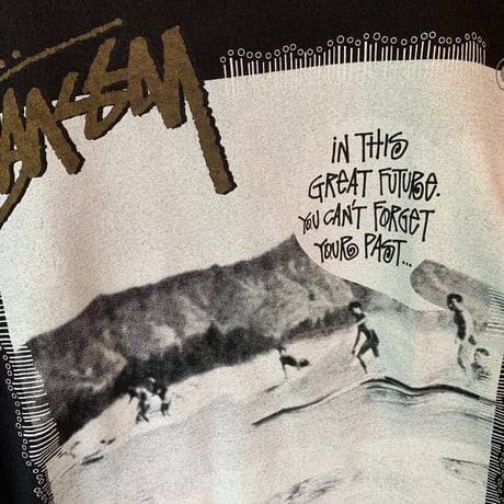 STUSSY 2000s OLD SURF S/S TEE  OLD STUSSY vintage