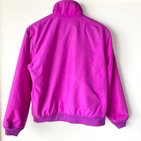 L.L.Bean エルエルビーン 極美品 1980s Warm-up Jacket made in USA  パープルピンク 総柄 カタディン 山タグ  ウォームアップジャケット VINTAGE