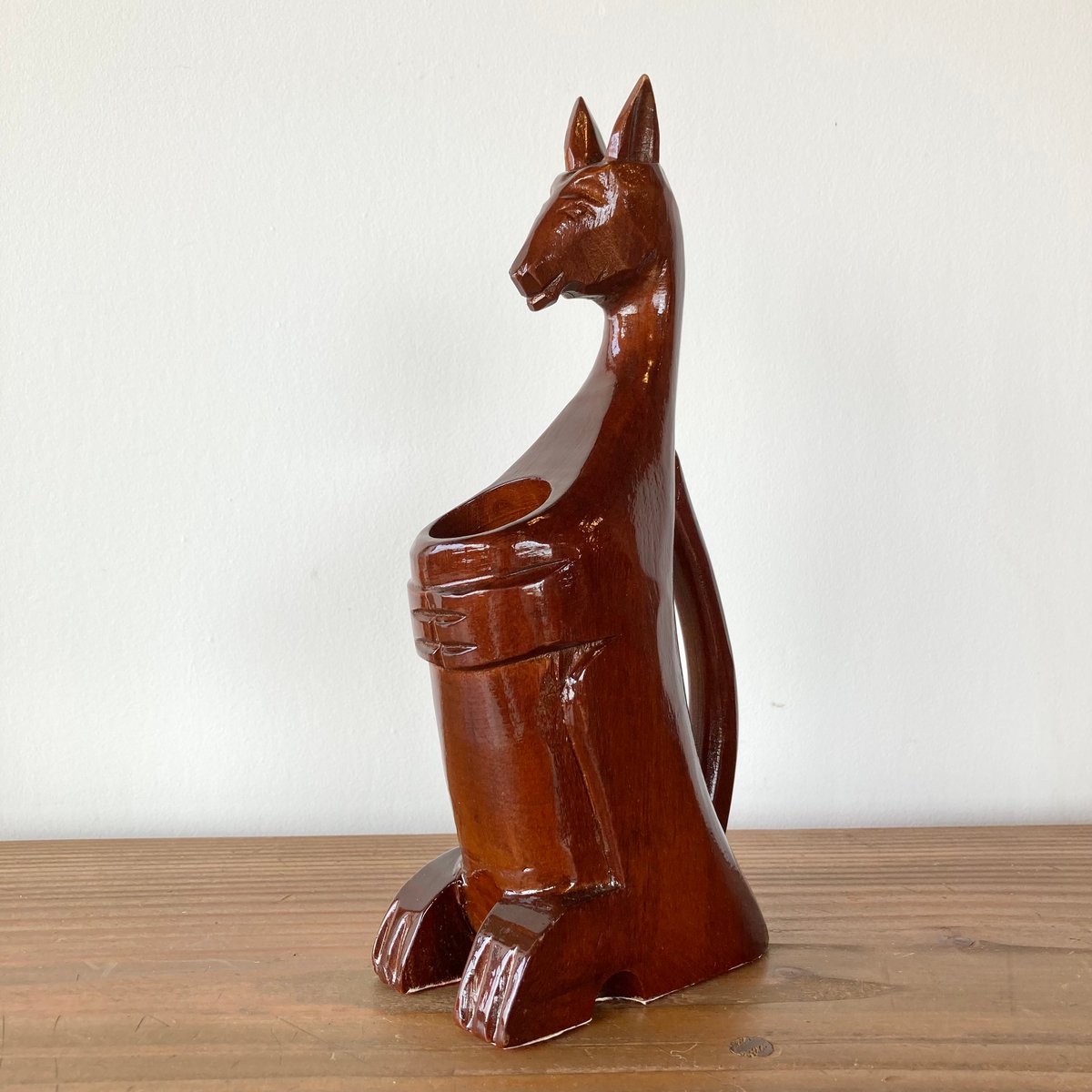 カンガルー 木彫り ペンスタンド | MILMOUNTAIN STORE