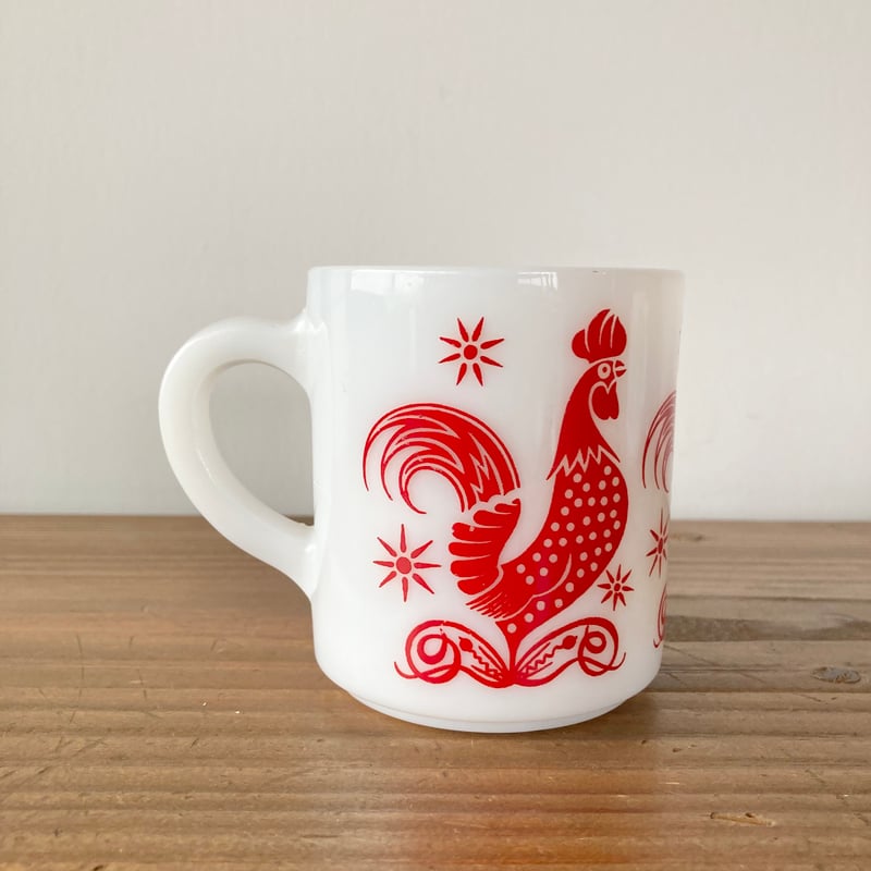 HAZEL ATLAS ヘーゼルアトラス レッドルースター マグカップ