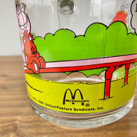 GARFIELD McDonald's ガーフィールド マクドナルド ガラスマグ Anchor Hocking／シーソー①