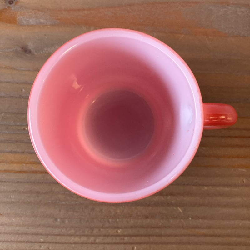 FIRE KING ANCHOR HOCKING ファイヤーキング スタッキングマグ ／赤 |