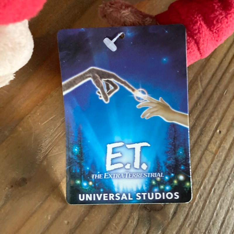 平成レトロ ❤︎スヌーピー❤︎ 非売品 アニマルパーカー ぬいぐるみ レア タグ付き E.T.ぬいぐるみ 赤パーカー UNIVERSAL STUDIOS 紙タグつき