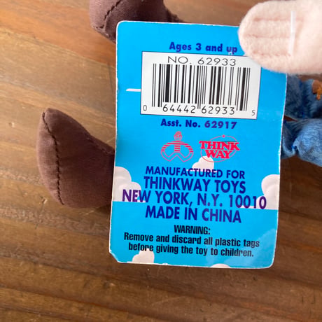 Disney TOY STORY WOODY トイストーリー ウッディ ドール ぬいぐるみ THINKWAY TOYS