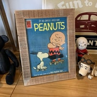 WOOD LIFE SERVICE no.8 snoopy peanuts オールドウッドフレーム OLD WOOD FRAME 古材 額縁