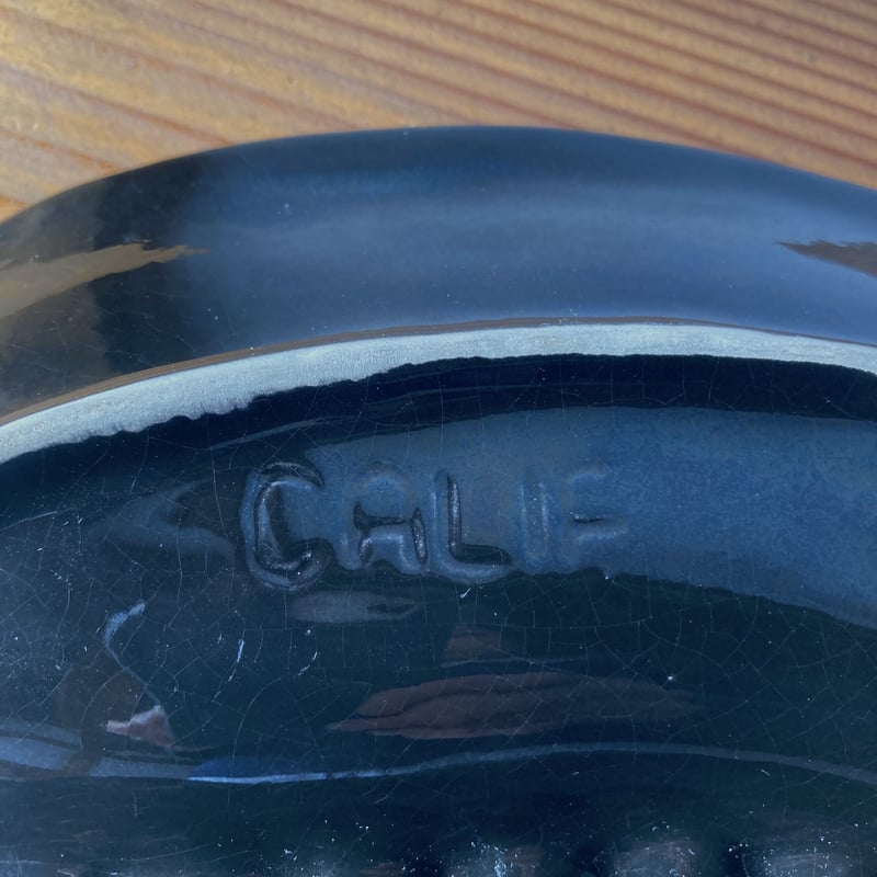 U.S.A.ヴィンテージ セラミックアッシュトレイ 1960s／ブラック