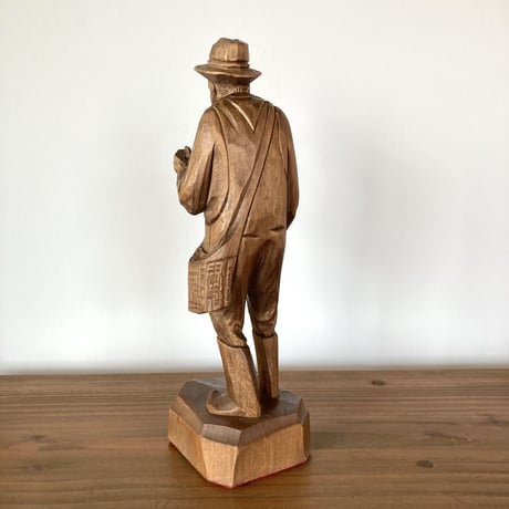 CARON Wood Carving ポール･エミール･キャロン 木彫り彫刻  ／Fishing