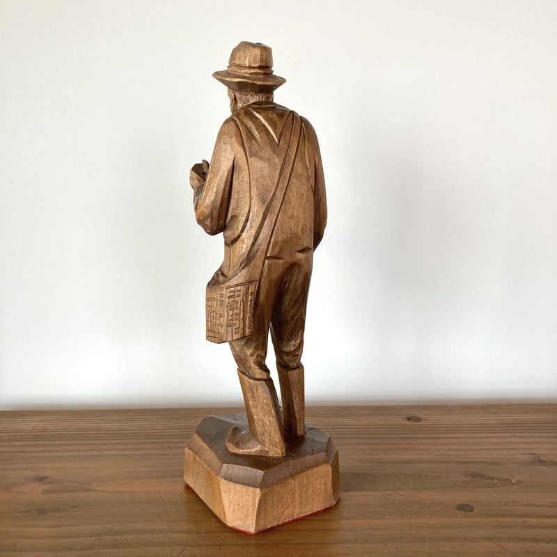 CARON Wood Carving ポール・エミール・キャロン 木彫り彫刻 ／Fishin