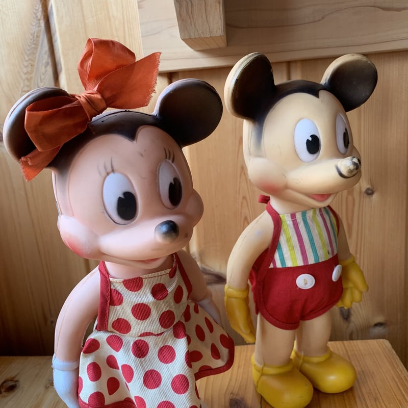 1950s MICKEY MOUSE MINNIE MOUSE SUNRUBBER ラバードー 1950s MICKEY MOUSE MINNIE MOUSE SUNRUBBER ラバードー