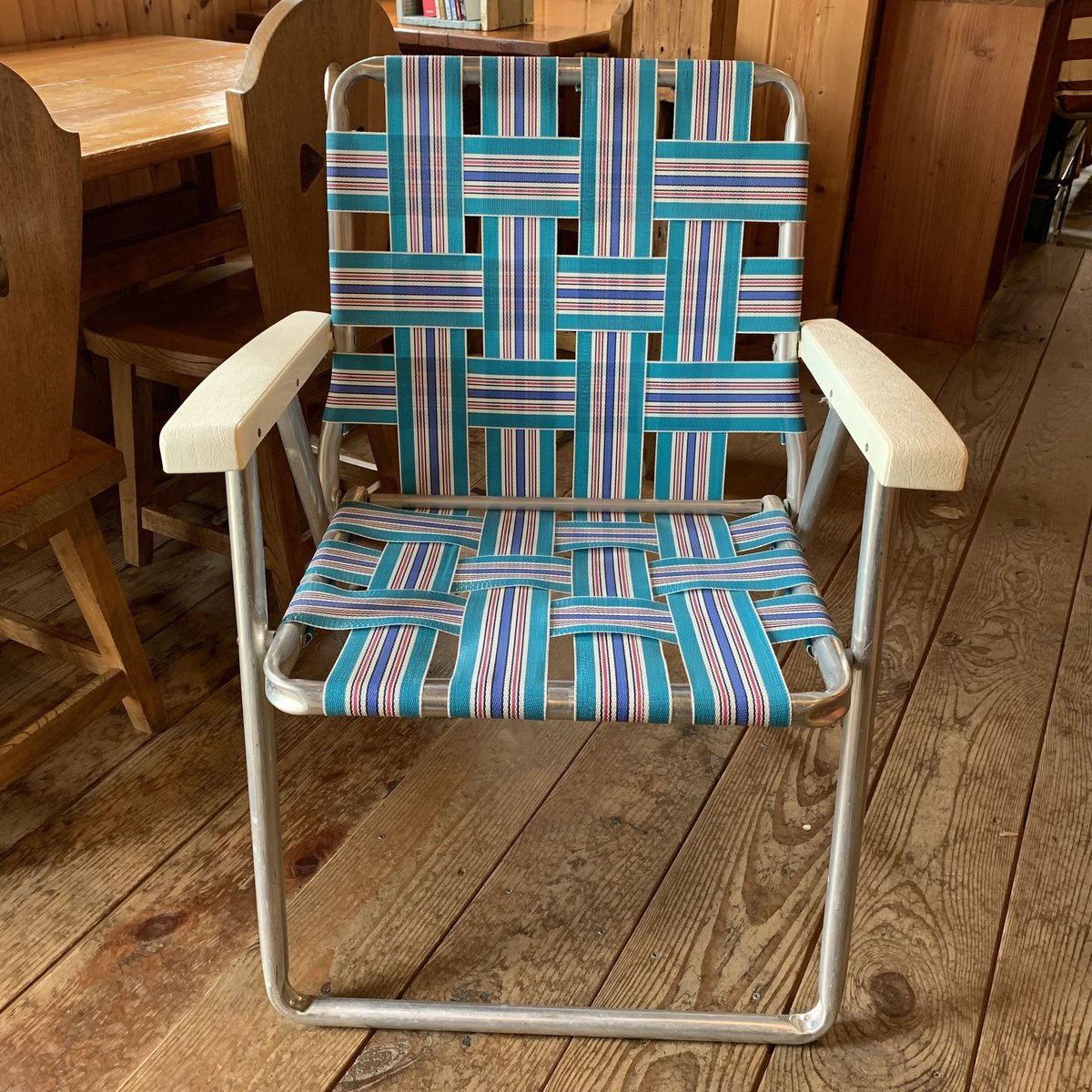 ローンチェア　経年劣化有り　ビンテージ 1970-80's ヴィンテージ ローンチェア - アンティーク、ビンテージの