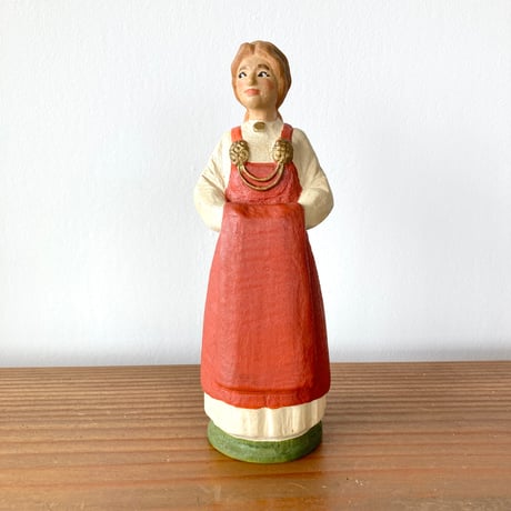HENNING Wood Carving へニング木彫り彫刻／バイキング女性
