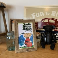 WOOD LIFE SERVICE no.16 snoopy peanuts オールドウッドフレーム OLD WOOD FRAME 古材 額縁