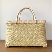 スズ竹 すず竹 手提げかご -9／岩手県一戸 鳥越竹細工