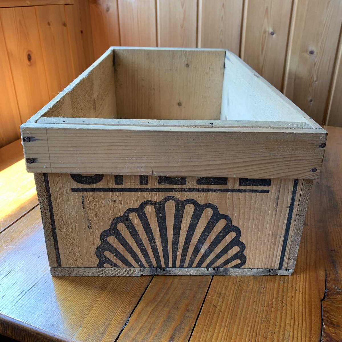 シェル レトロ木箱 『SHELL』Vintage wooden box シェル レトロ木箱 『SHELL』Vintage wooden box