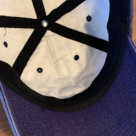 Supreme S logo 6 panel cap pigment washed denim cap made in USA