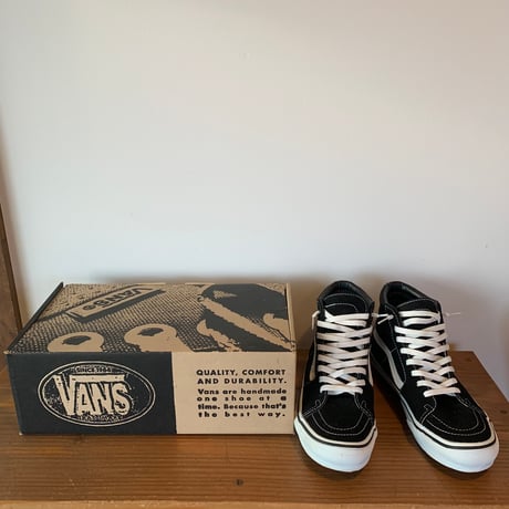 VANS スケートハイ BLACK NOS デッドストック 1990年後期〜2000年前期 オールドバンズ