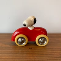 SNOOPY 1958 WOOD CAR  made in FRANCE PEANUTS スヌーピー 木製 VINTAGE