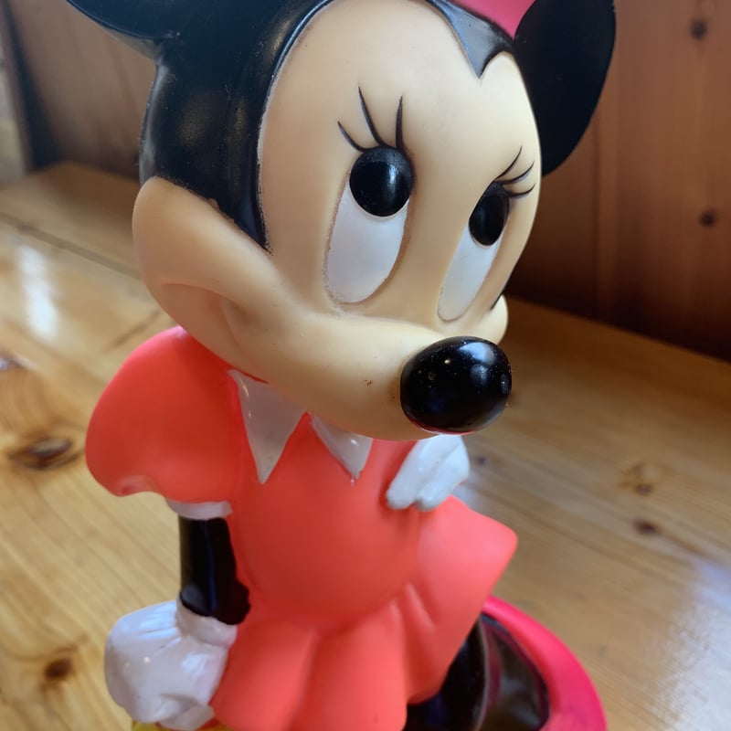 ビンテージ　ディズニー　ミニーマウス　貯金箱　バンク 1980s MINNIE MOUSE BANK・ILLCO ミニーマウス コインバンク 貯金