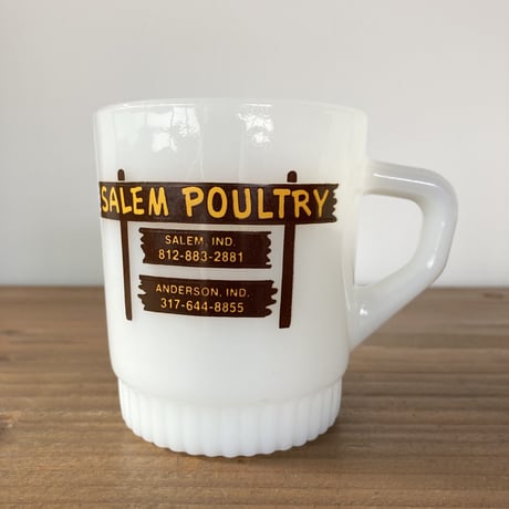 FIRE KING ファイヤーキング SALEM POULTRYマグカップ②