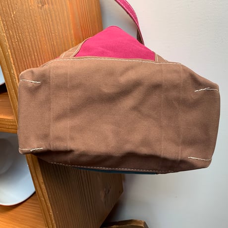 L.L.Bean BOAT AND TOTE 1990s USA Mサイズ 希少カラー ワインモカターコイズ  エルエルビーン トートバッグ  vintage