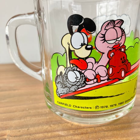 GARFIELD McDonald's ガーフィールド マクドナルド ガラスマグ Anchor Hocking／シーソー①