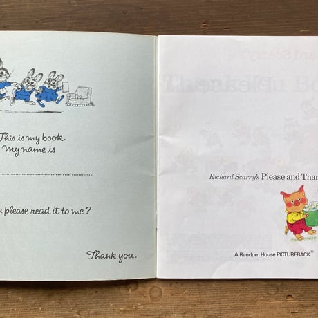 Richard Scarry's Please and Thank You Book リチャード・スキャリー