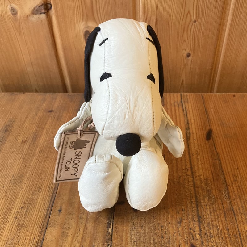 SNOOPY 本革ぬいぐるみ(お座り)／1997年 SNOOPY TOWN | MILMOUN