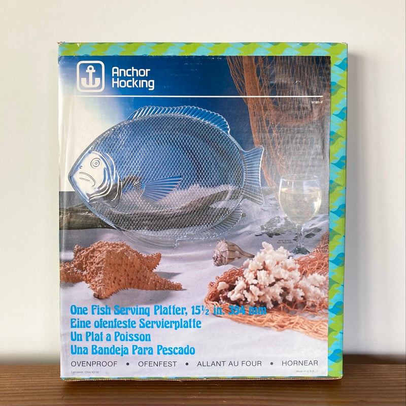 Anchor Hocking Fish Serving Platter アンカーホッキング 魚