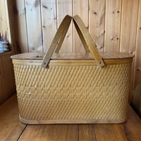 Picnic Basket Hawkeye ピクニックバスケット 1950年代 ブラウン vintage