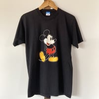 VINTAGE Mickey ミッキー S/S TEE／ブラック 1980～1990s