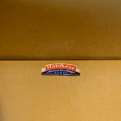Hawkeye BURLINGTON BASKET CO. 箱入り 1960年代 ピクニックバスケット