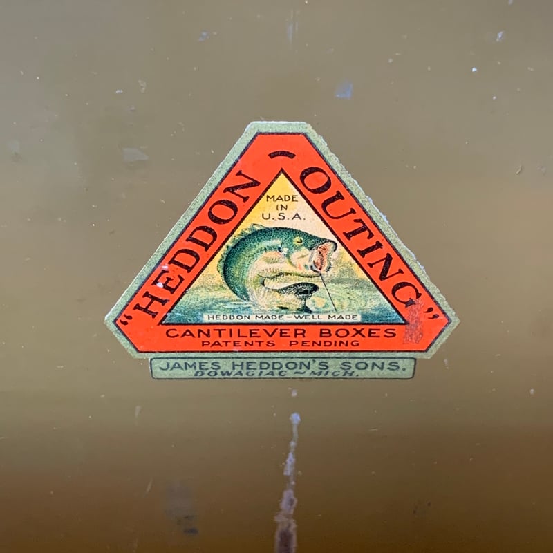 HEDDON TACKLE BOX 1940s made in USA ヘドン タックル ボッ