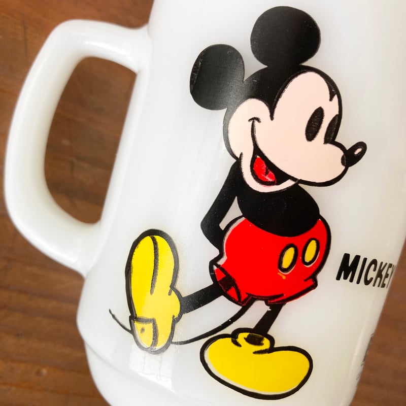 FIRE KING ANCHOR HOCKING Disney Old Mickey PEPS