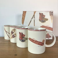 L.L.Bean Winter Lodge マグ 4コセット 箱入り（そり・ブーツ・スノーシュー・スキー）