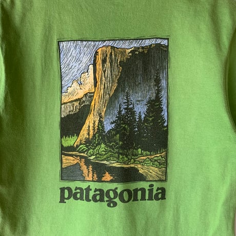 patagonia S/S M YOSEMITE Down Woll,El Capitan,Yosemite,California パタゴニア VINTAGE