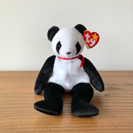 テディベア・パンダ　Sally Wineyデザイン　Ty社アンティーク テディベア・デザイナーサイン入り Sally Winey Ty社アンティーク