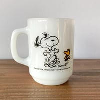FIRE KING ANCHOR HOCKING SNOOPY ファイヤーキング スヌーピー ジョイ マグカップ