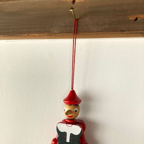 WOODEN PINOCCHIO 木製ピノキオ 吊り下げ人形