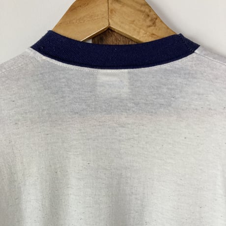 Disney Mickey Mouse ミッキー S/S TEE／リンガー･ホワイト 1970～1980s