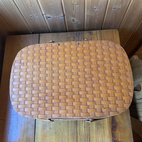 Picnic Basket ピクニックバスケット 1950年代 グリーン vintage