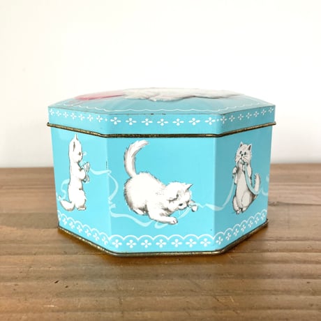 猫 ヴィンテージ ティン缶