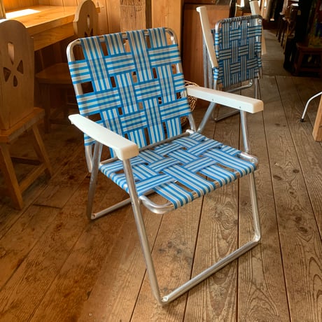 LAWN CHAIR VINTAGE ローンチェア 1970年〜1980年代 ② ライトブルー