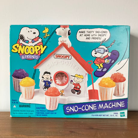 SNOOPY&FRIENDS SNO-CONE MACHINE スヌーピー かき氷機 Hasbro 1999年 未使用品