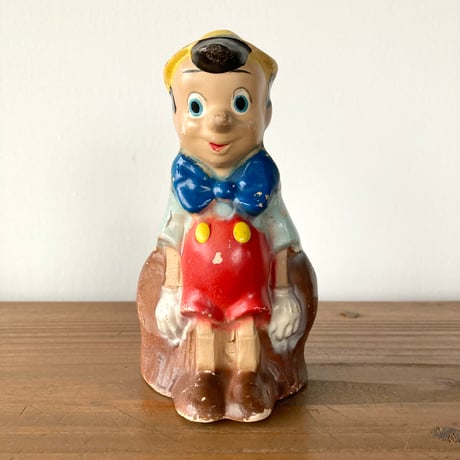 DISNEY PINOCCHIO ピノキオ 貯金箱 1940s