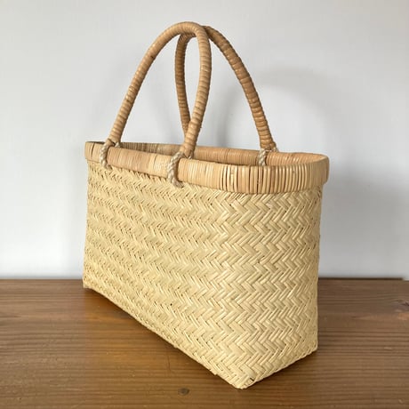 スズ竹 すず竹 手提げかご -9／岩手県一戸 鳥越竹細工